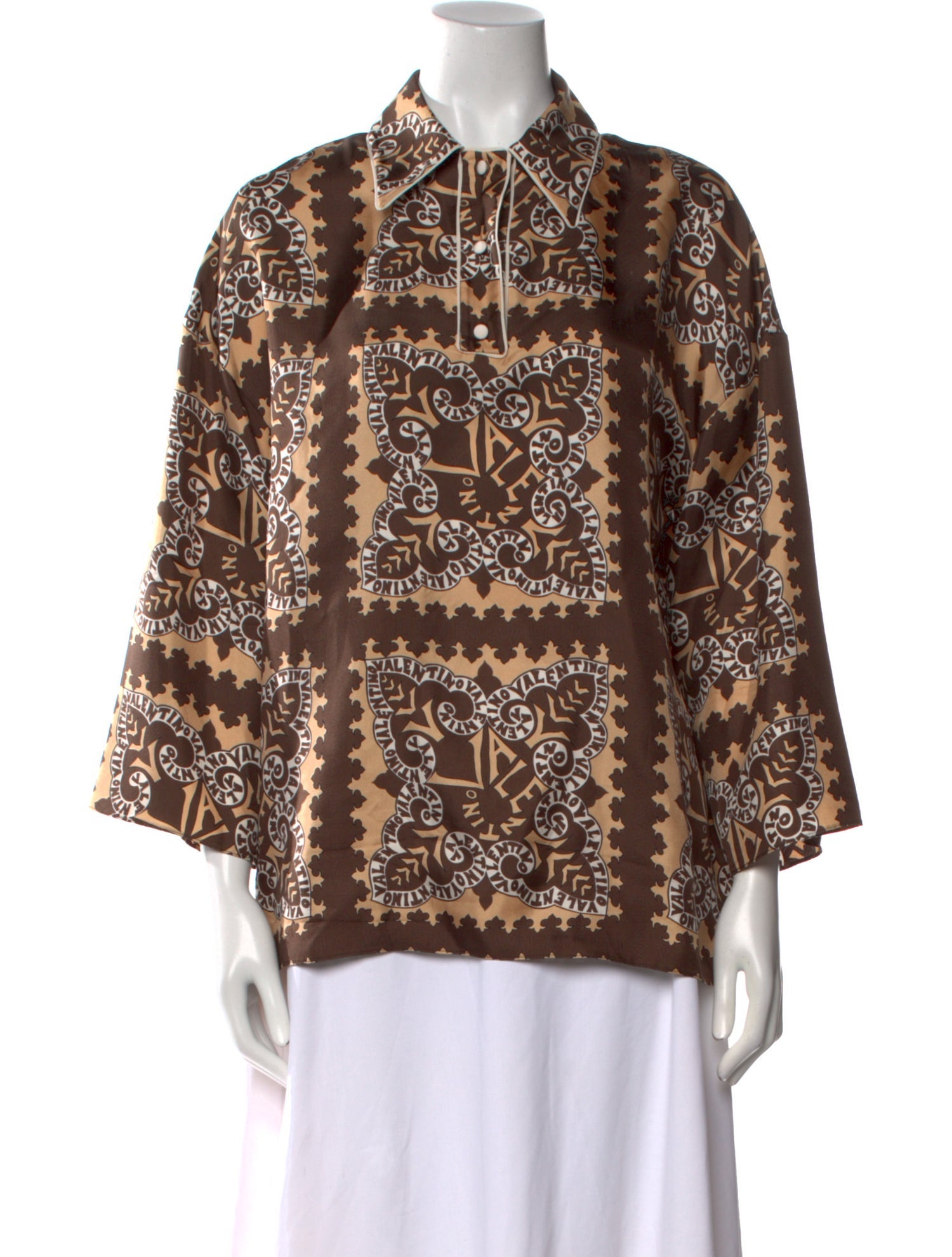 Valentino Silk Printed Blouse