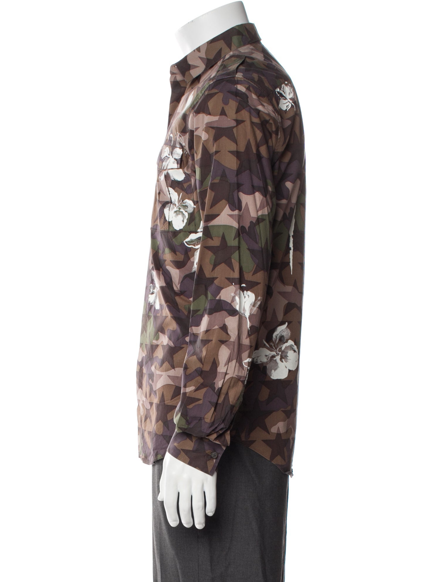 Valentino Printed Long Sleeve Shirt