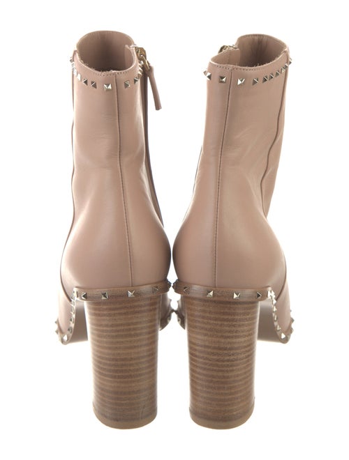 Valentino Leather Studded Accents Boots
