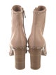 Valentino Leather Studded Accents Boots