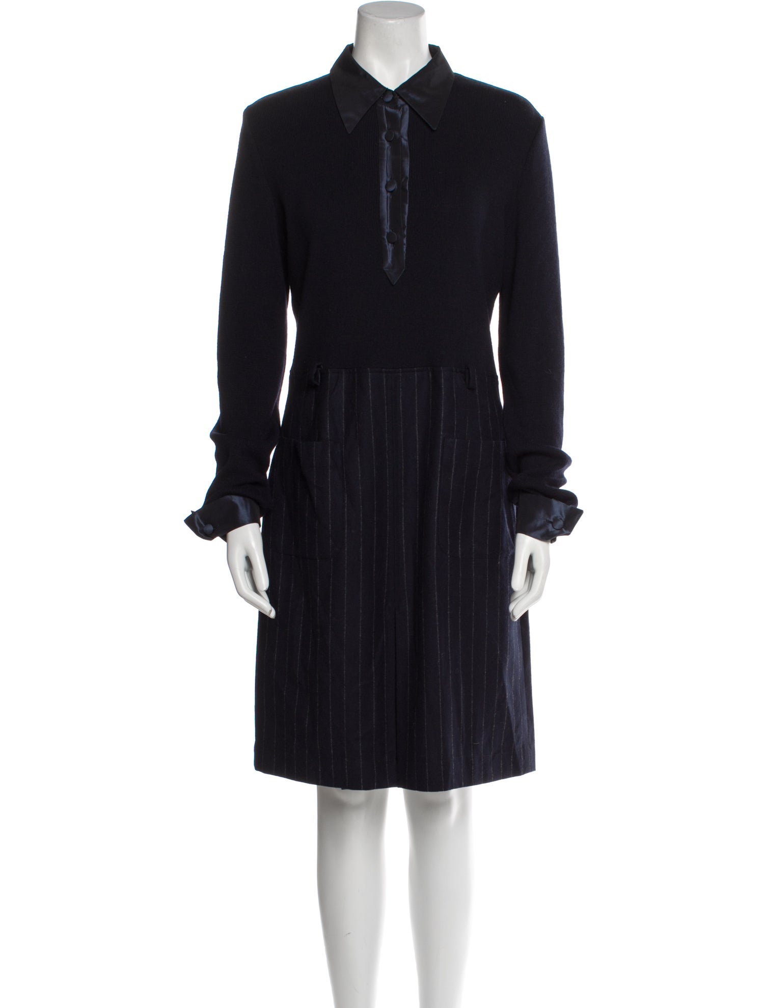 Valentino Wool Knee-Length Dress