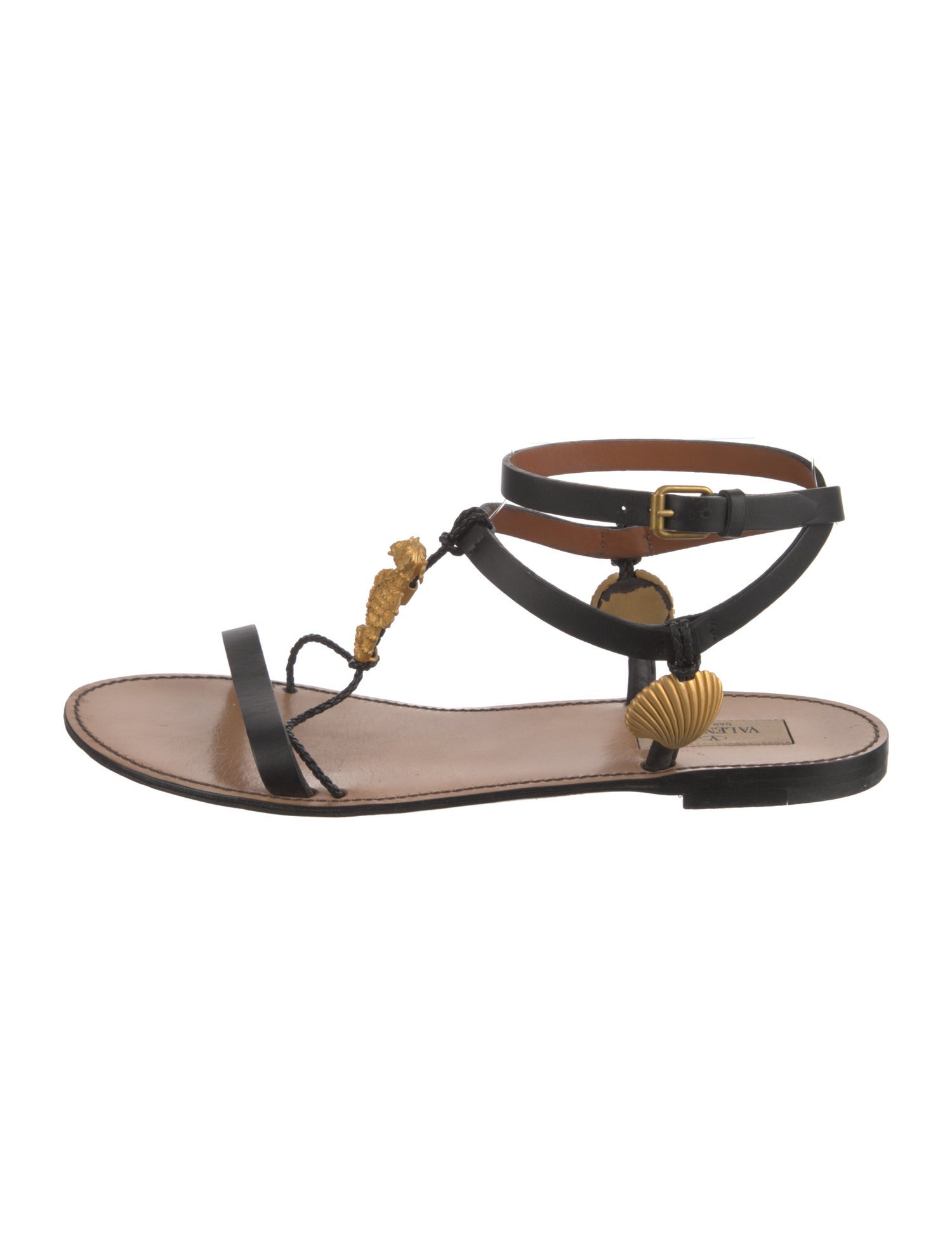 Valentino Leather Gladiator Sandals