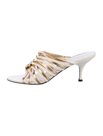 Valentino Leather Slides