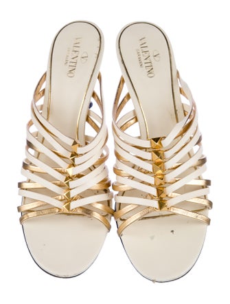 Valentino Leather Slides