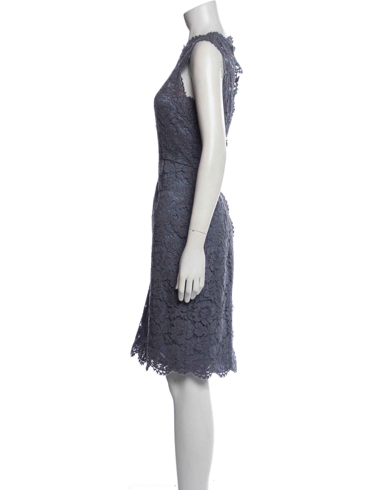 Valentino Lace Pattern Knee-Length Dress