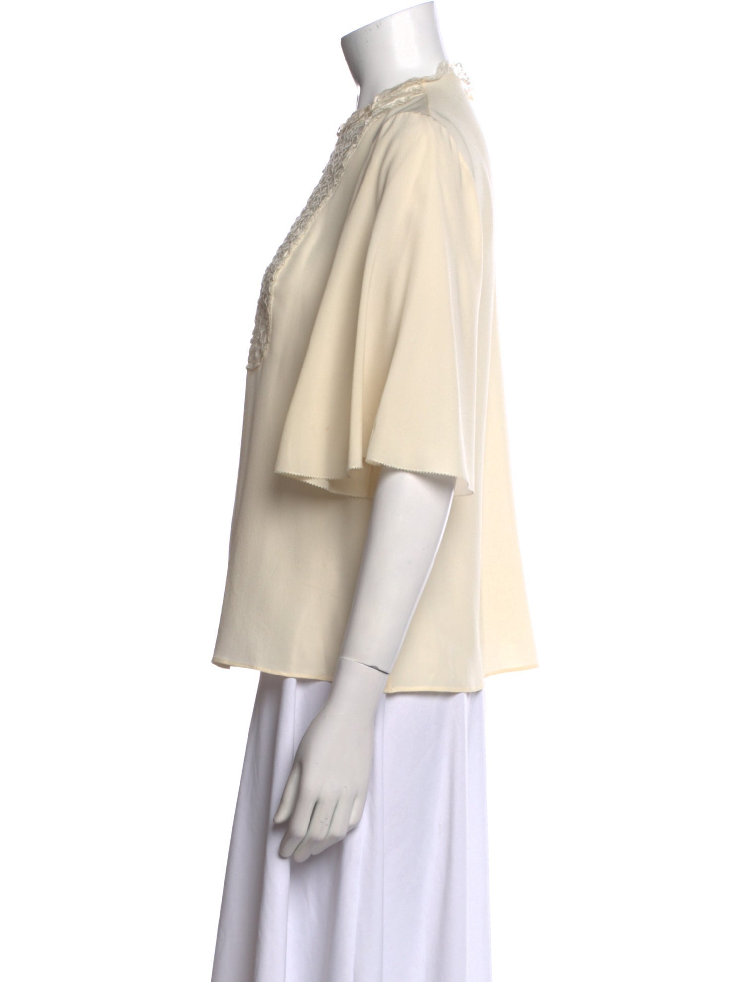 Valentino Silk Crew Neck Blouse