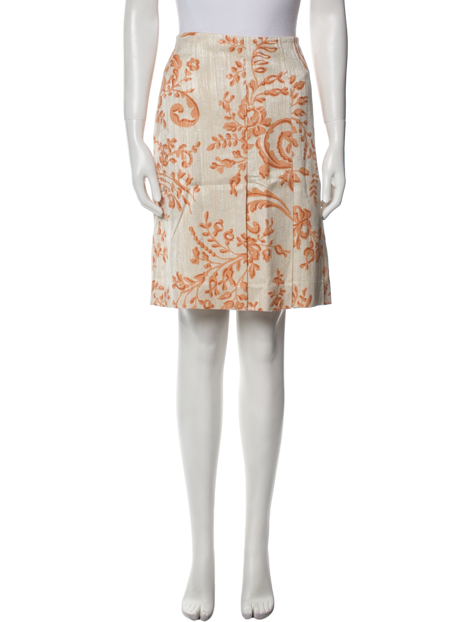 Valentino Printed Knee-Length Skirt w/ Tags