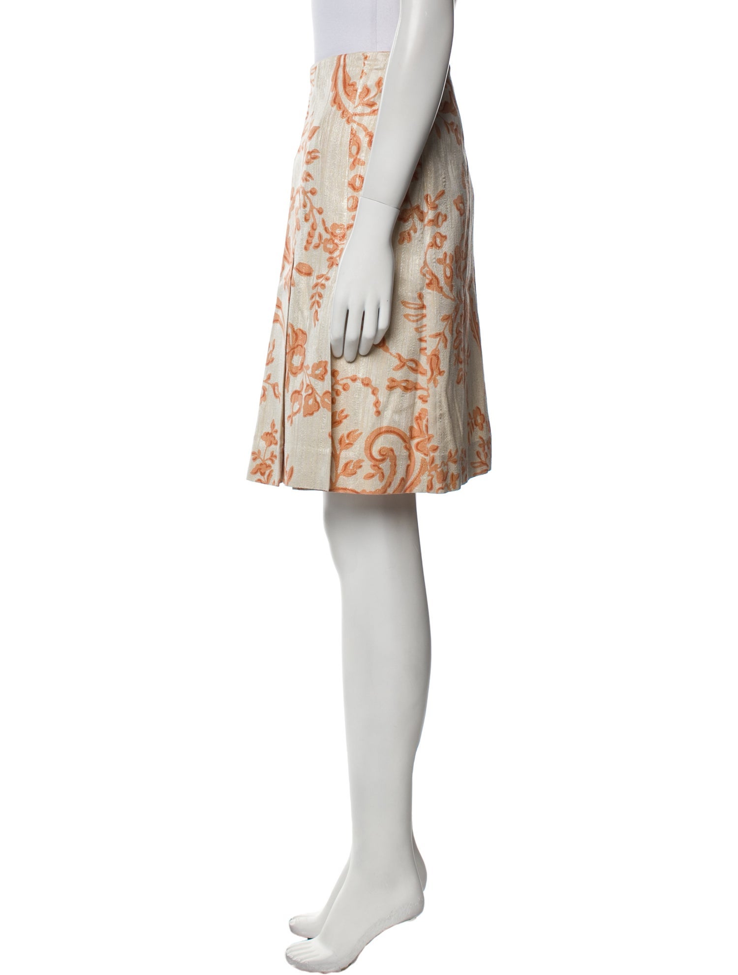 Valentino Printed Knee-Length Skirt w/ Tags