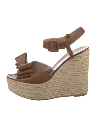 Valentino Rockstud Accents Leather Espadrilles