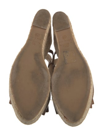 Valentino Rockstud Accents Leather Espadrilles