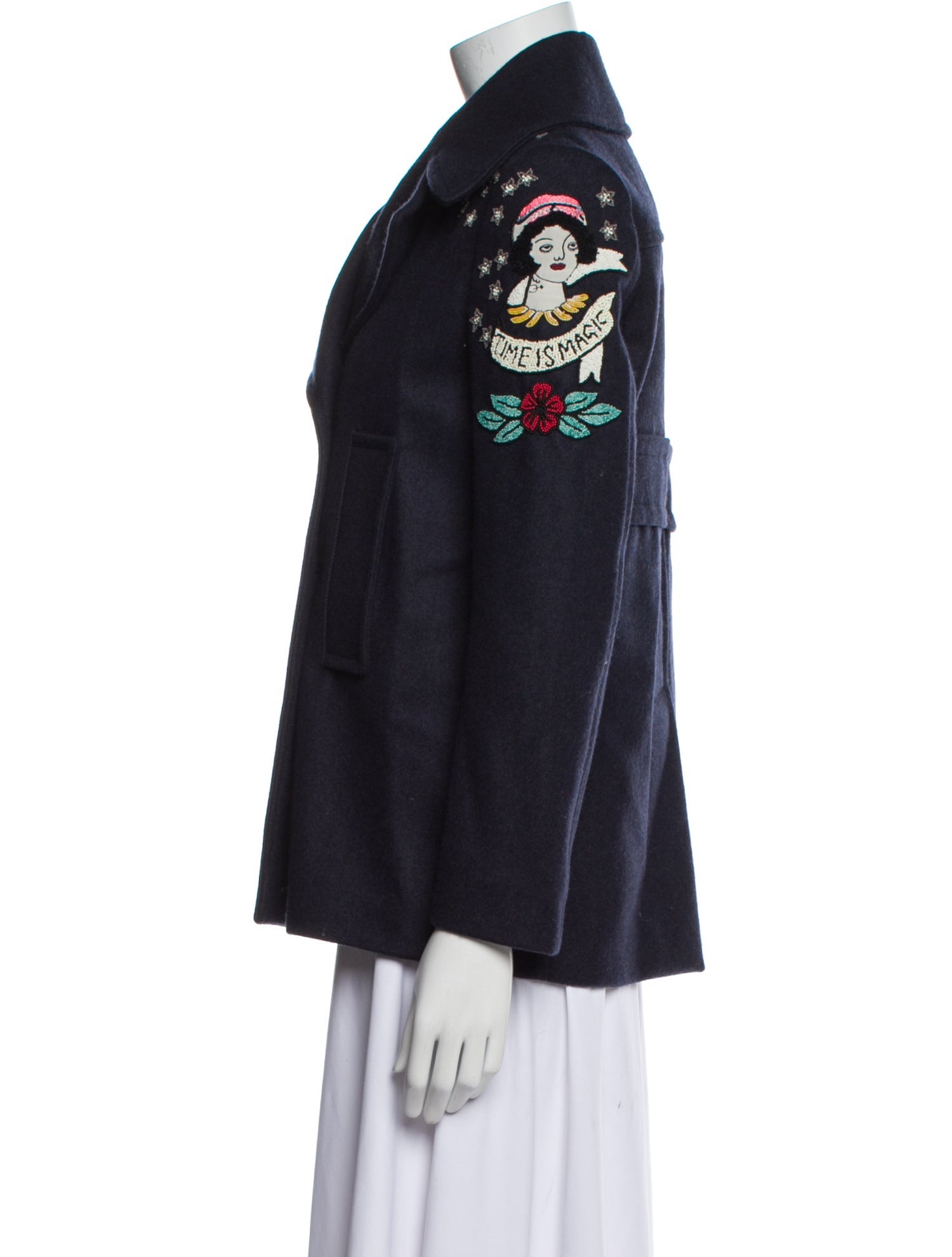 Valentino Virgin Wool Peacoat