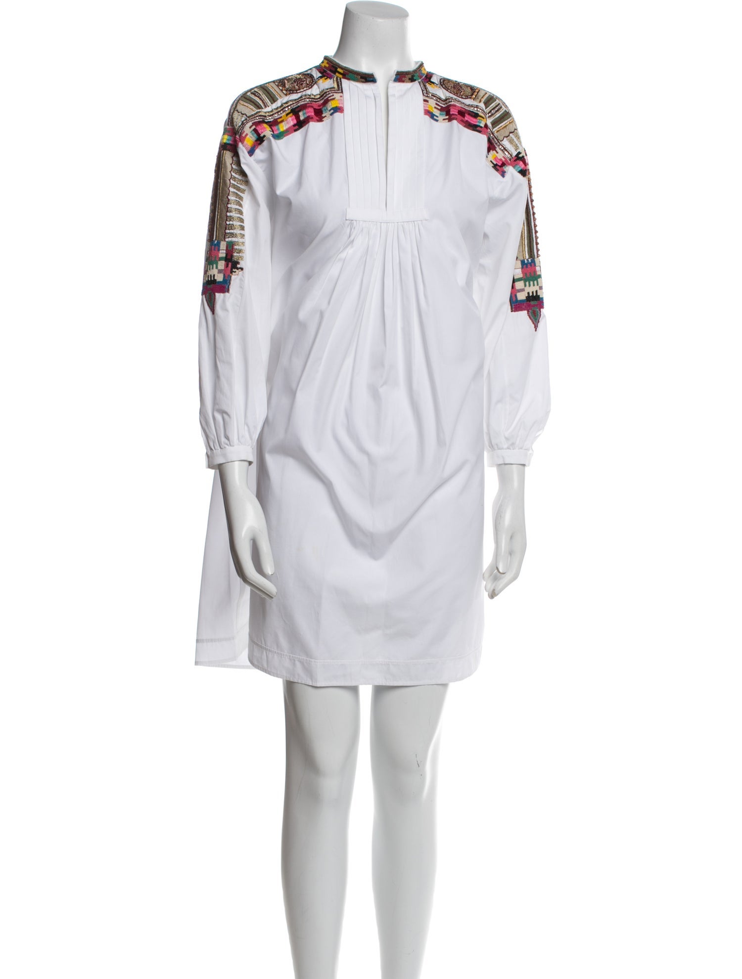 Valentino Mock Neck Mini Dress