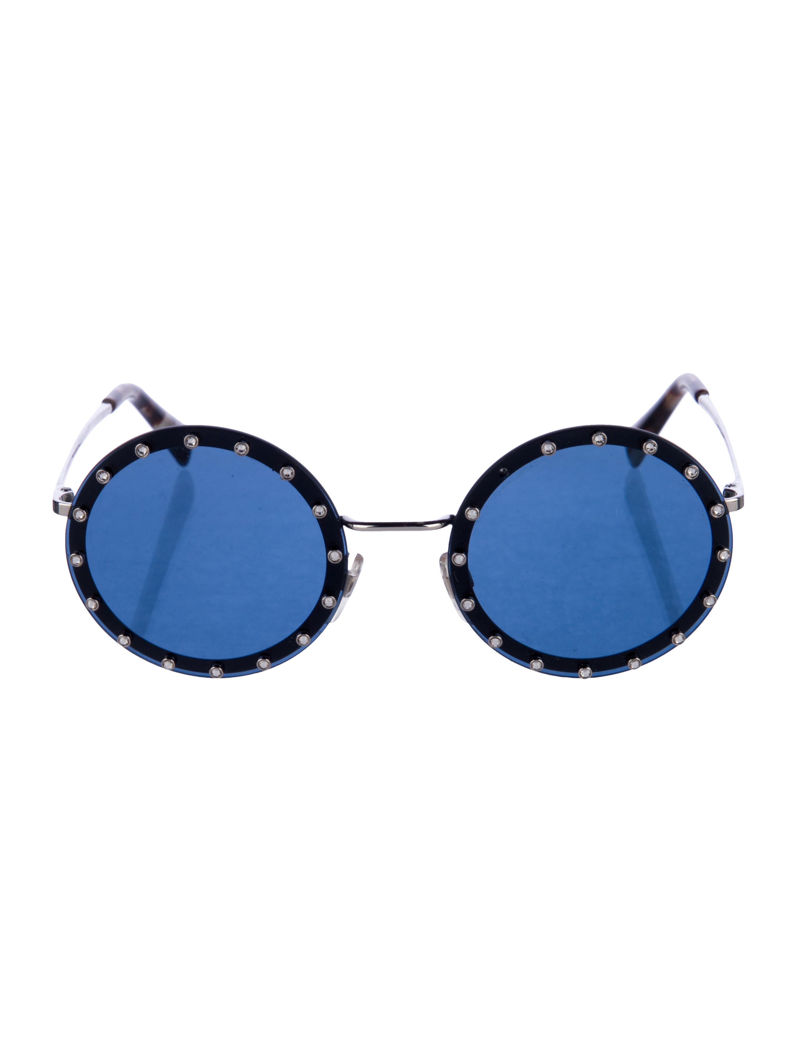 Valentino Round Tinted Sunglasses