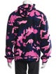 Valentino Camouflage Print Mock Neck Hoodie
