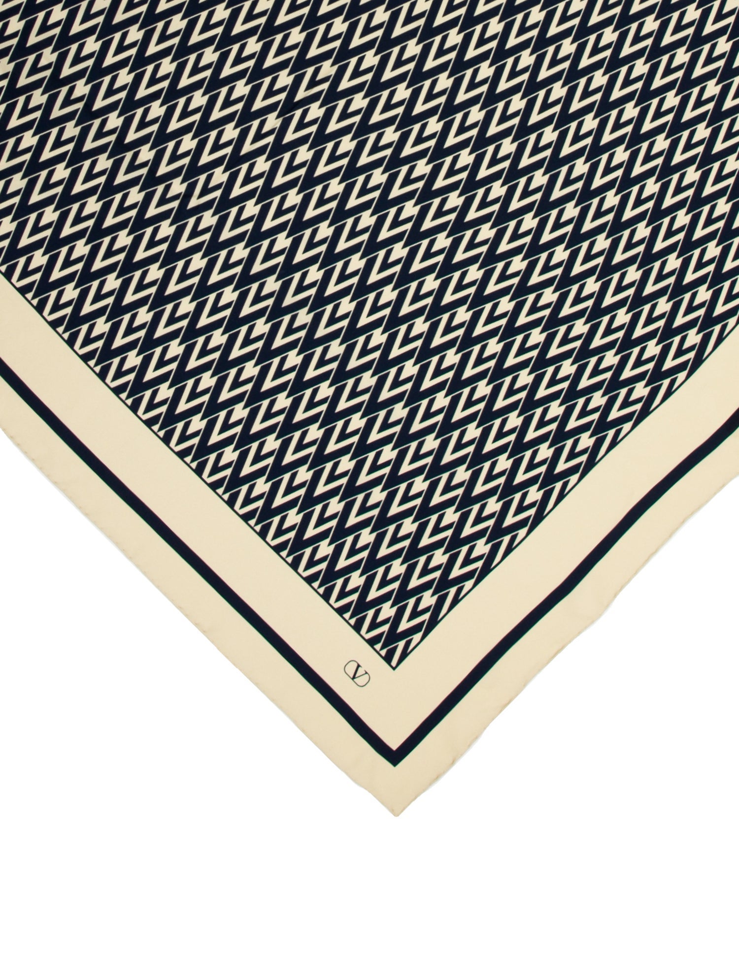 Valentino World Map Silk Scarf