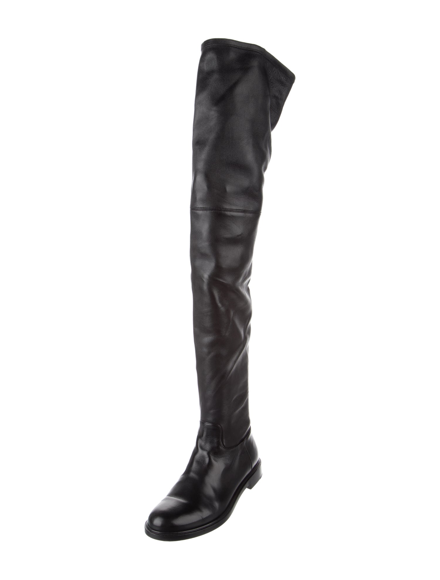 Valentino Rockstud Accents Leather Boots