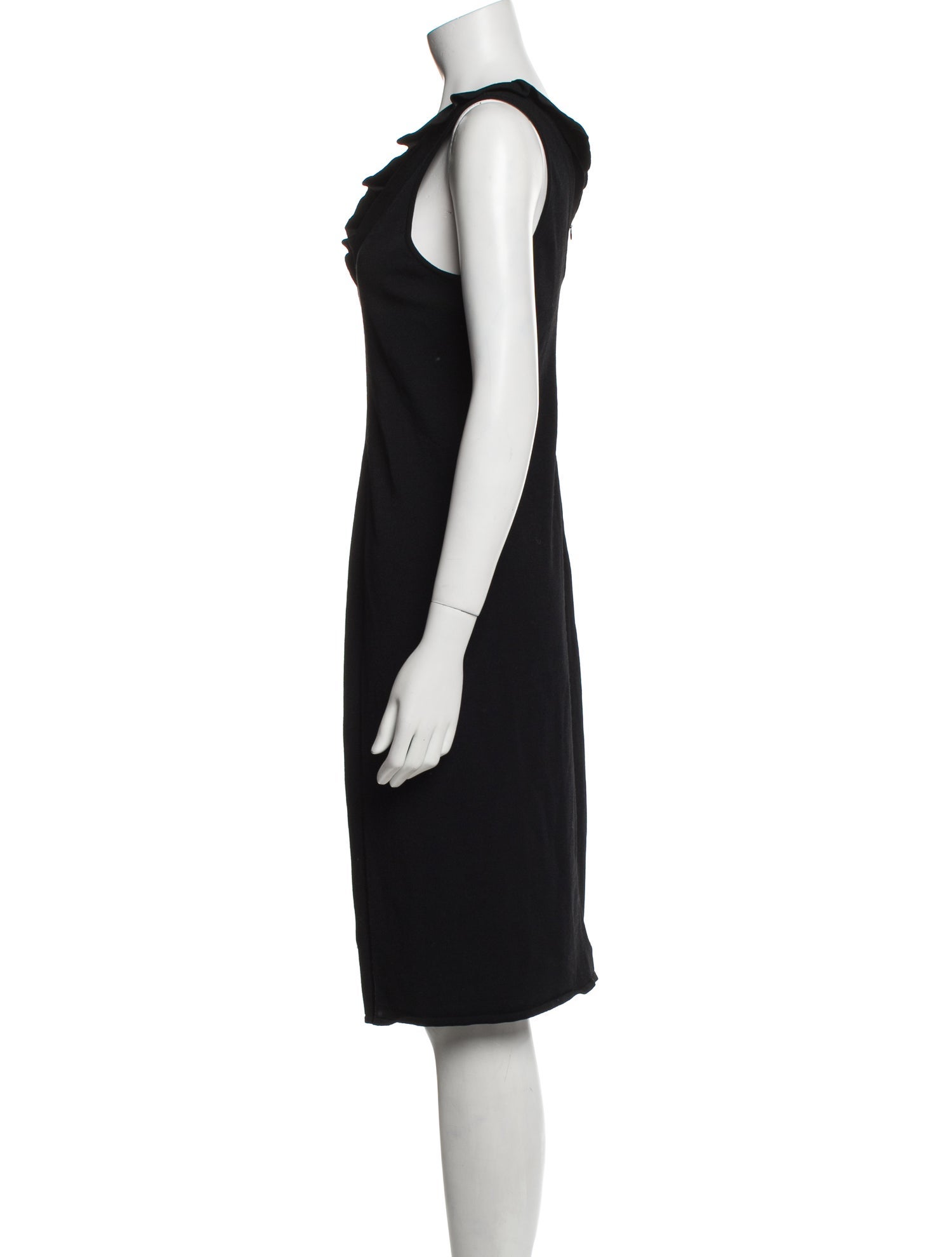Valentino V-Neck Knee-Length Dress