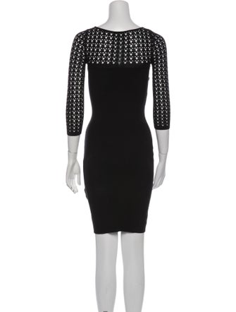 Valentino Bateau Neckline Mini Dress