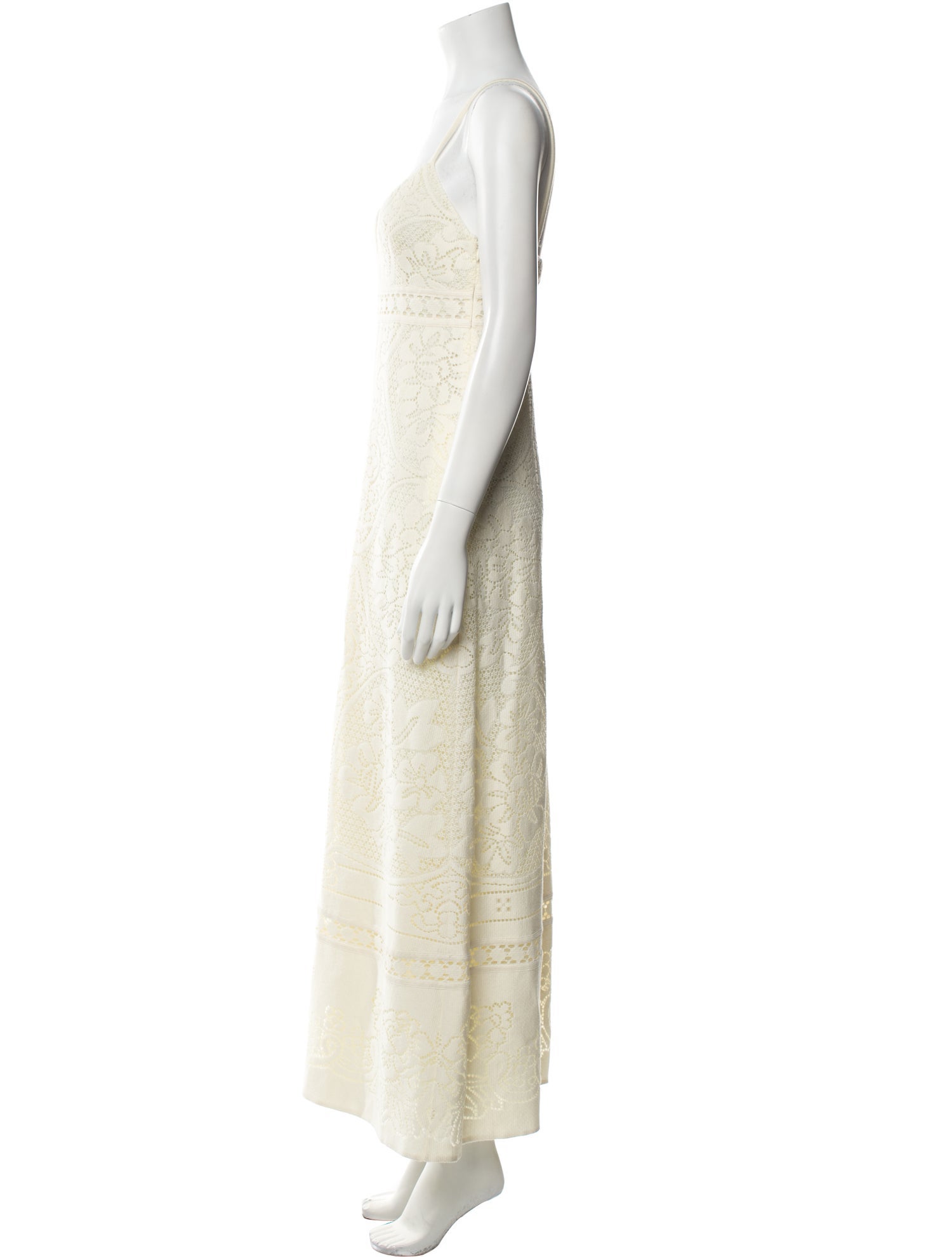 Valentino V-Neck Long Dress