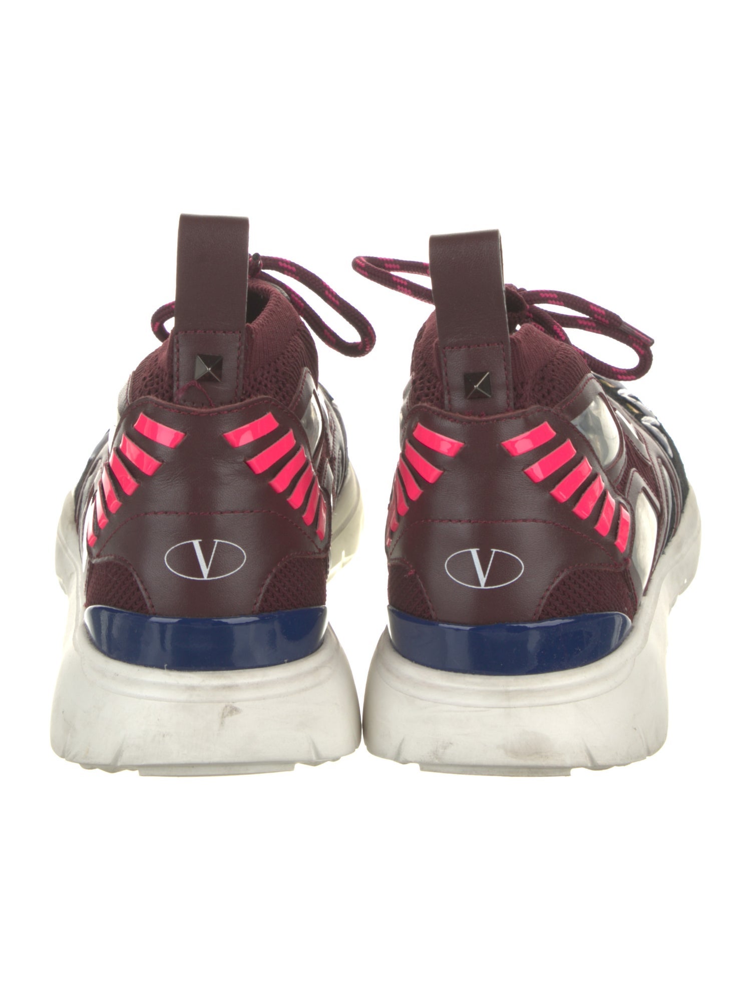 Valentino Colorblock Pattern Sneakers