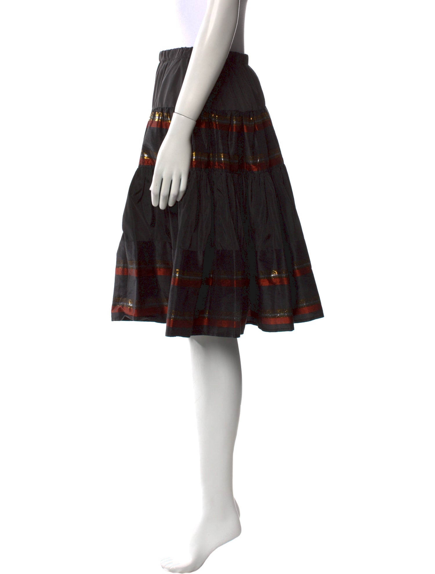 Red Valentino Silk Knee-Length Skirt