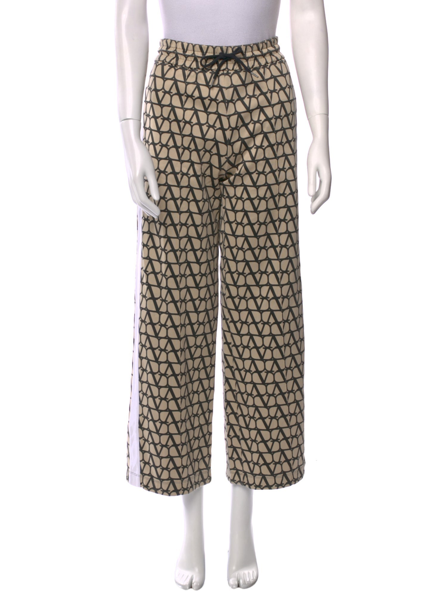 Valentino Printed Wide Leg Pants