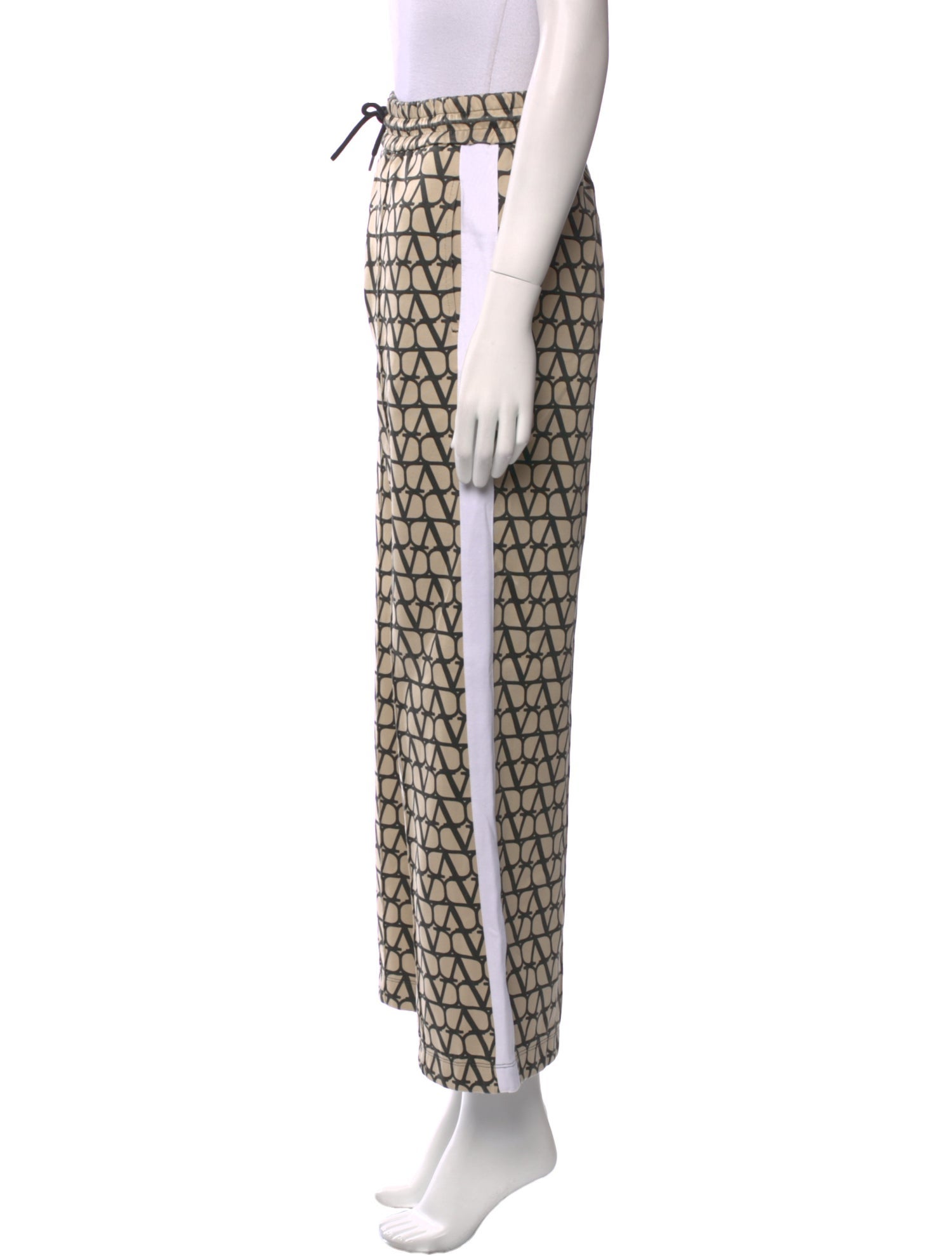 Valentino Printed Wide Leg Pants