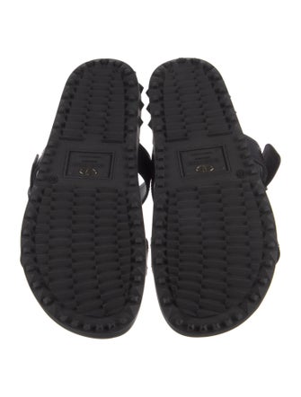 Valentino Rockstud Accents Leather Slides