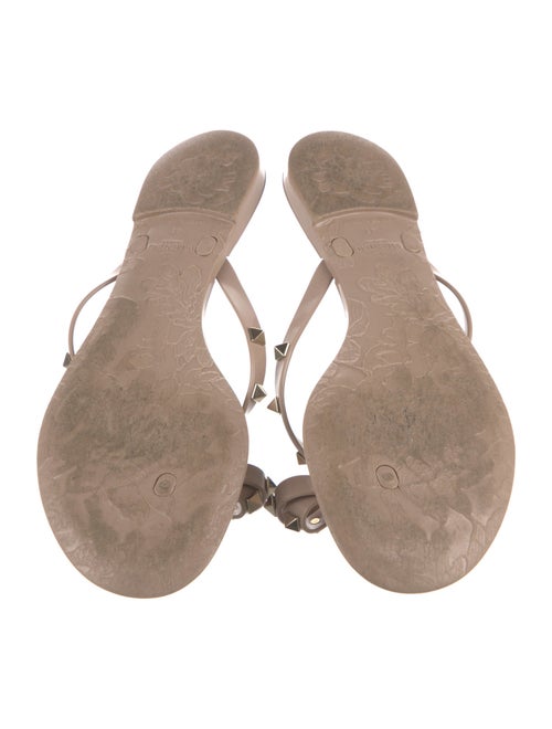 Valentino Rockstud Accents Rubber Slides