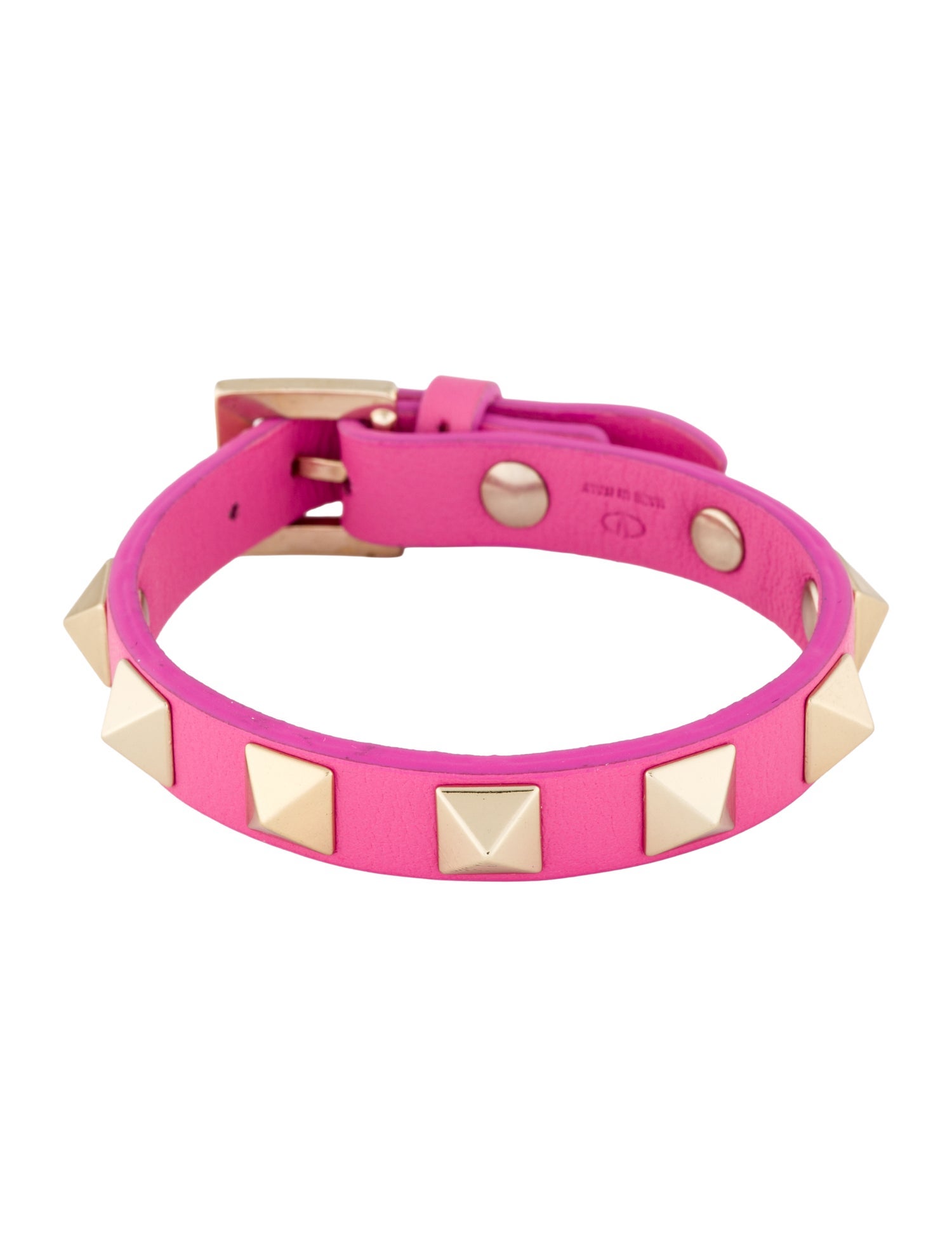 Valentino Leather Rockstud Bracelet