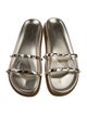 Valentino Rockstud Accents Leather Slides