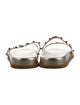 Valentino Rockstud Accents Leather Slides