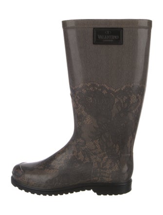 Valentino Rubber Printed Rain Boots