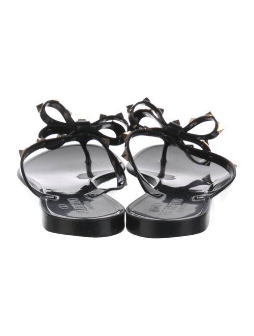 Valentino Rockstud Accents Rubber Slides