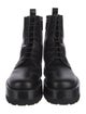 Valentino Leather Combat Boots