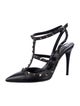 Valentino Rockstud Accents Leather T-Strap Pumps