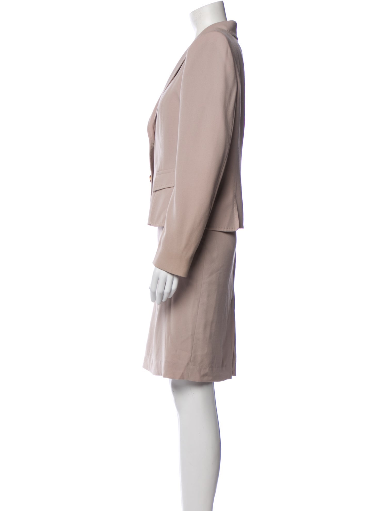 Valentino Virgin Wool Skirt Suit