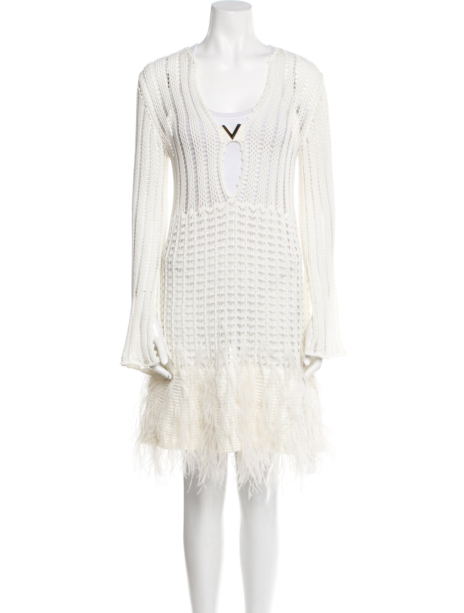 Valentino V-Neck Mini Dress