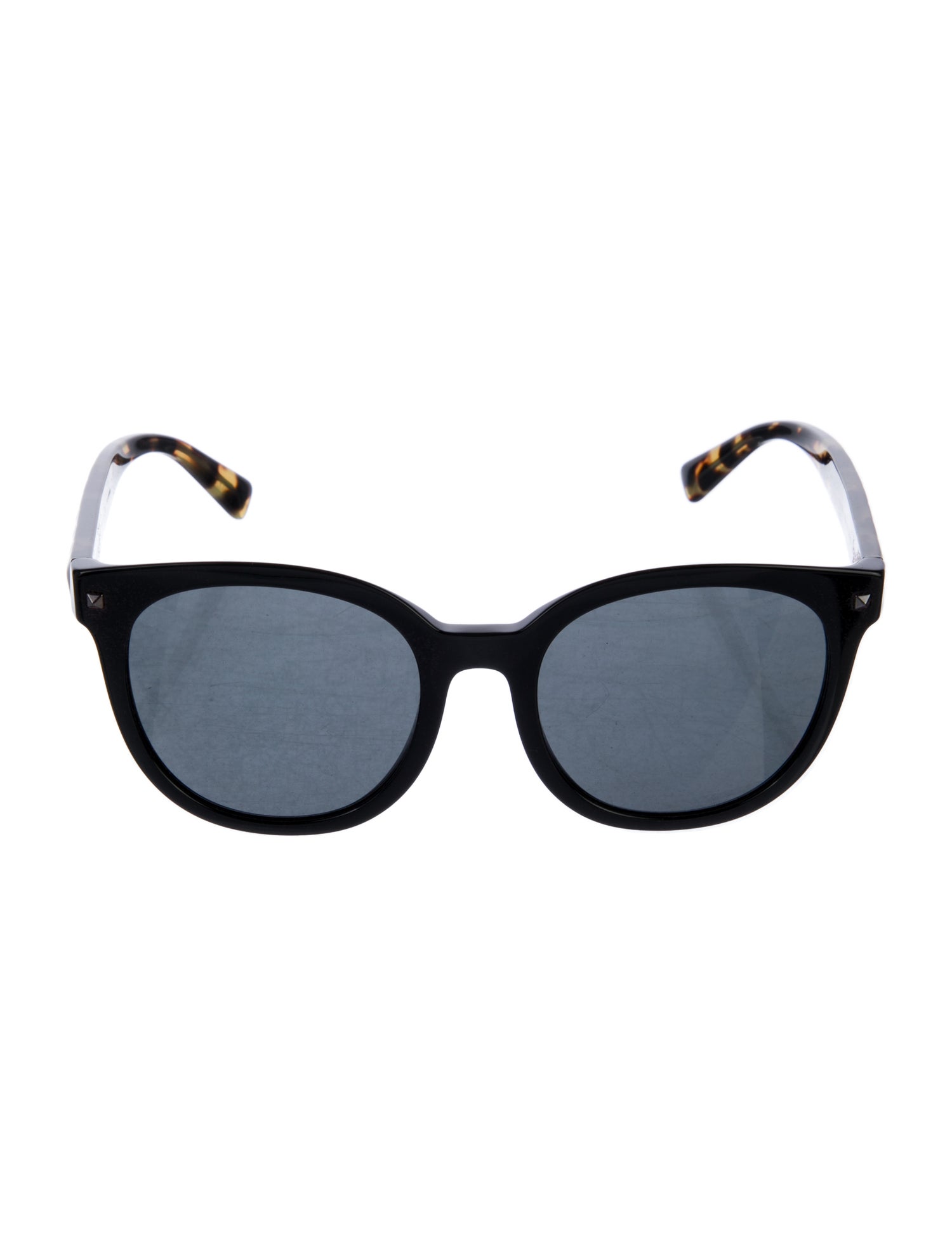 Valentino Rockstud Accents Wayfarer Sunglasses