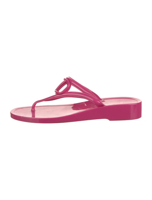Valentino Rockstud Accents Rubber Flip Flops