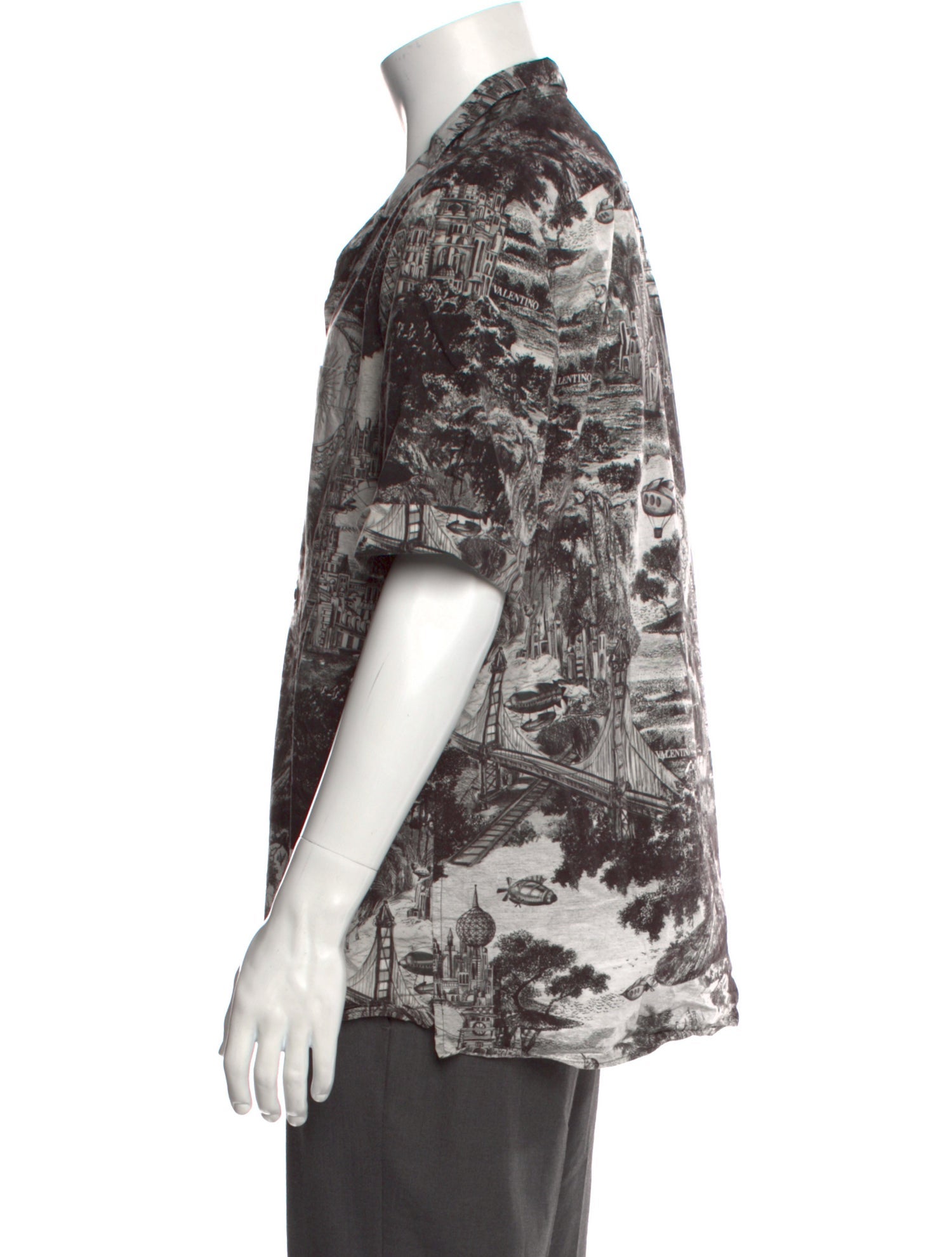 Valentino Printed Short Sleeve Shirt