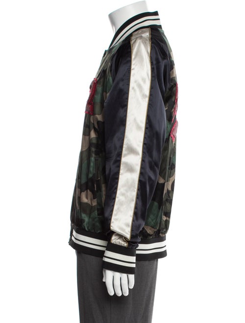 Valentino Camouflage Print Bomber Jacket
