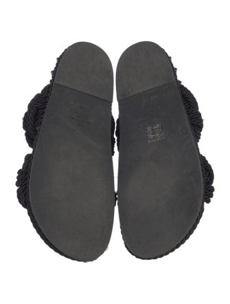 Valentino Leather Studded Accents Slides