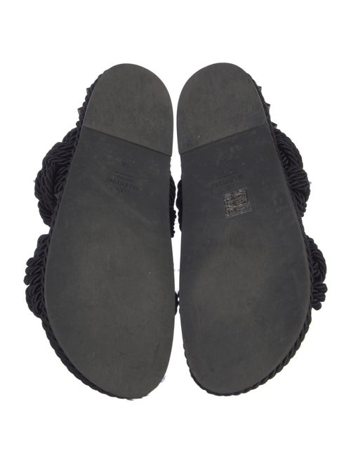 Valentino Leather Studded Accents Slides