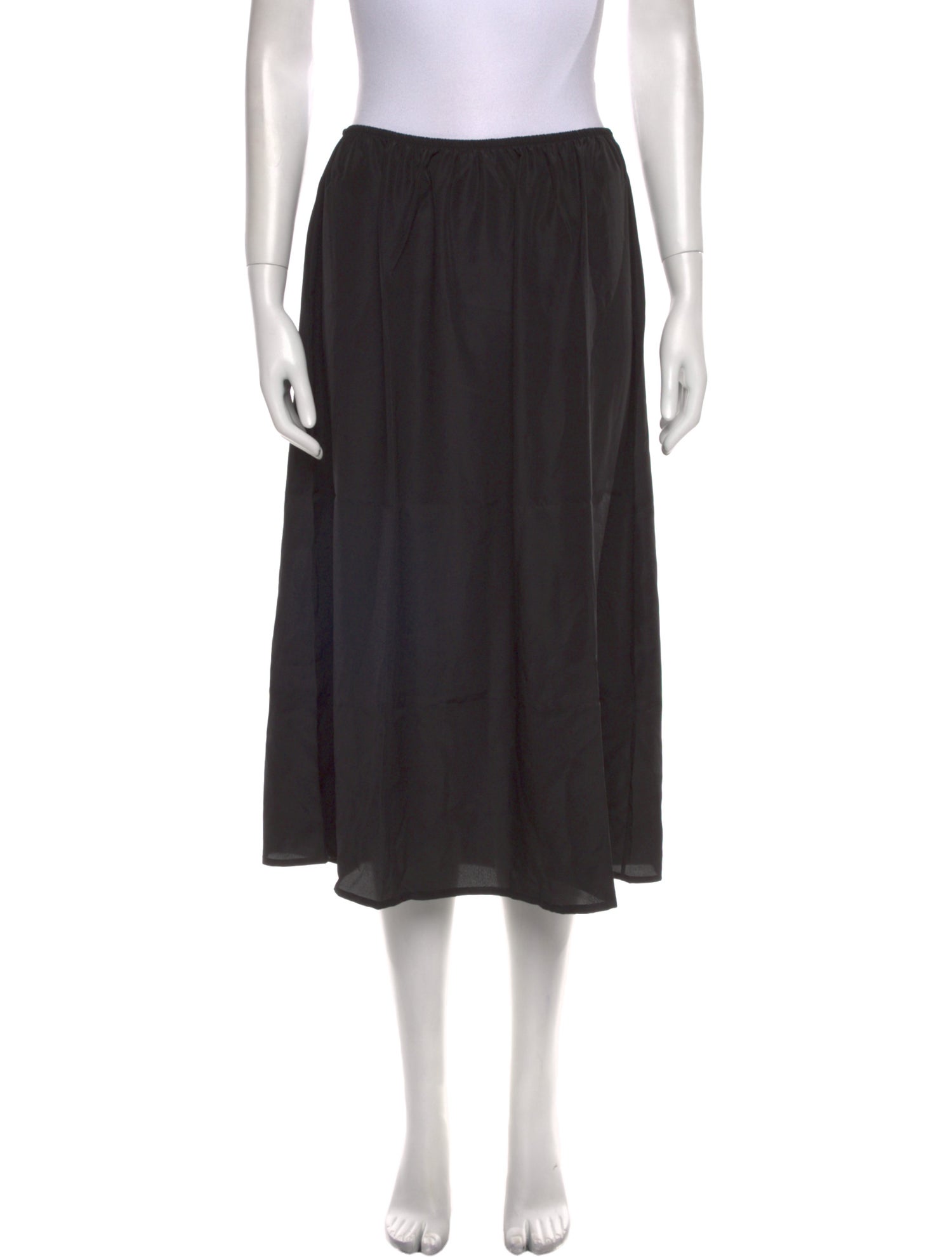 Valentino Pleated Accents Midi Length Skirt