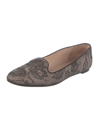 Valentino Lace Lace Pattern Ballet Flats
