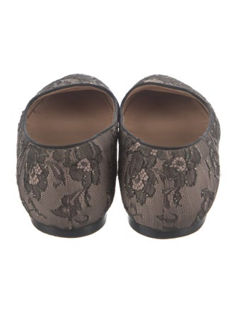 Valentino Lace Lace Pattern Ballet Flats