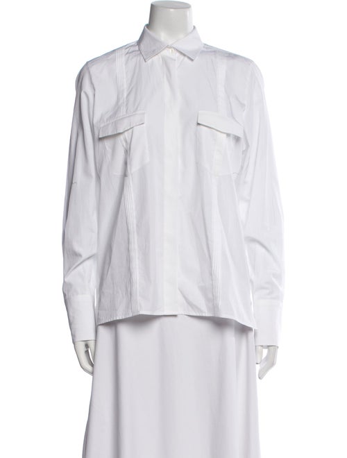 Valentino Long Sleeve Button-Up Top