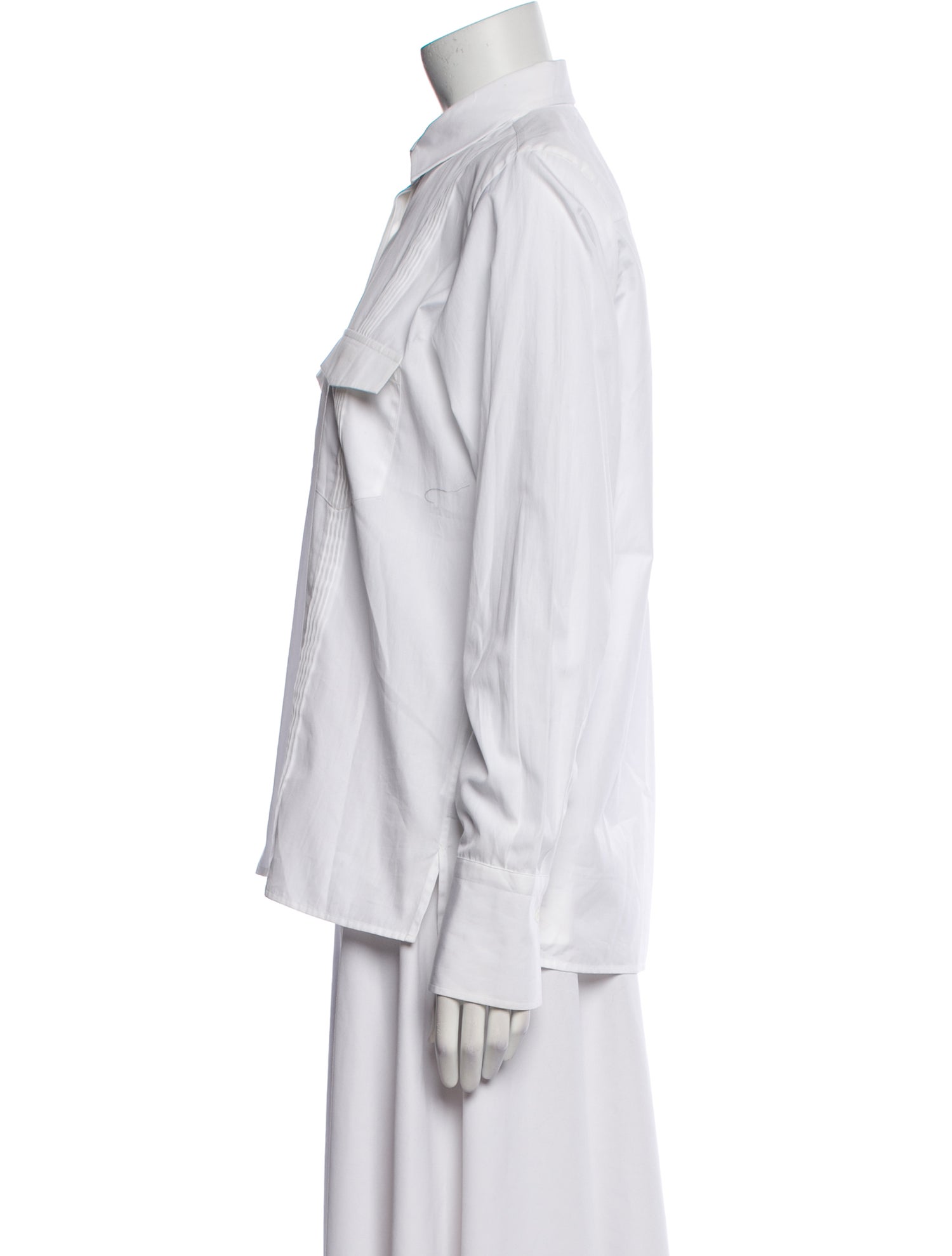 Valentino Long Sleeve Button-Up Top