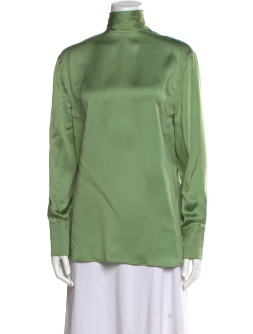 Valentino Silk Mock Neck Sweatshirt